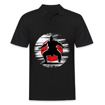 Sumo - Men's Polo Shirt - black - Front - Kai (181cm)