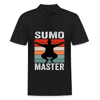 Sumo Master - Men's Polo Shirt - black - Front - Kai (181cm)