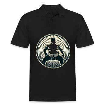 Sumo - Men's Polo Shirt - black - Front - Kai (181cm)