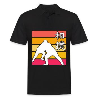 Sumo Rétro - Polo Homme - noir - Devant - Kai (181cm)
