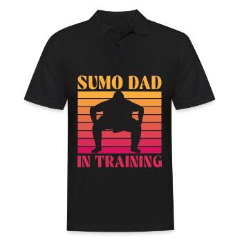 Papa sumo en formation - Polo Homme - noir - Devant - Kai (181cm)