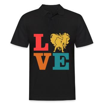 Amour de la lutte - Polo Homme - noir - Devant - Kai (181cm)