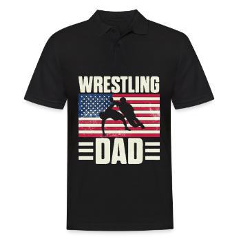Papa lutteur - Polo Homme - noir - Devant - Kai (181cm)