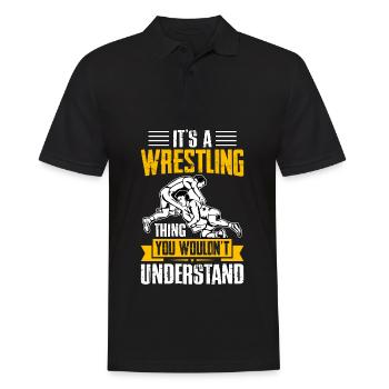 Es ist eine Wrestling-Sache, die du nicht verstehen würdest - Männer Poloshirt - Schwarz - Vorne - Kai (181cm)