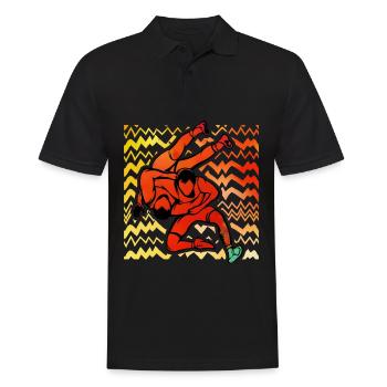 Lutte - Polo Homme - noir - Devant - Kai (181cm)