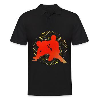 Lutte - Polo Homme - noir - Devant - Kai (181cm)