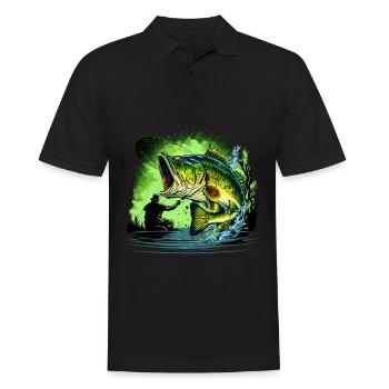 Poisson bar - Polo Homme - noir - Devant - Kai (181cm)