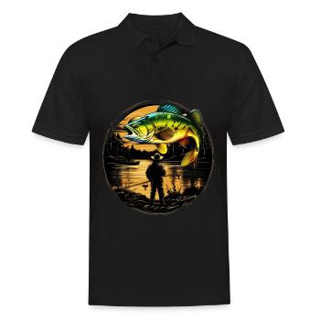 Poisson bar - Polo Homme - noir - Devant - Kai (181cm)