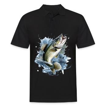 Poisson bar - Polo Homme - noir - Devant - Kai (181cm)