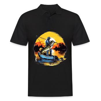 Poisson bar - Polo Homme - noir - Devant - Kai (181cm)