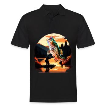 Poisson bar - Polo Homme - noir - Devant - Kai (181cm)