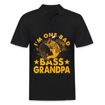 Je suis un grand-père de mauvaise basse - Polo Homme - noir - Devant - Kai (181cm)