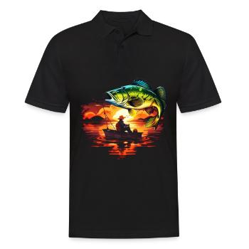 Poisson bar - Polo Homme - noir - Devant - Kai (181cm)