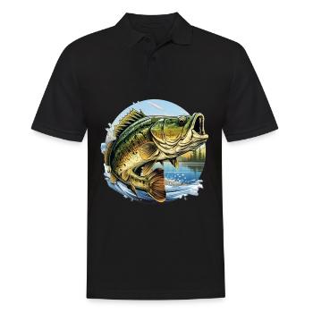 Poisson bar - Polo Homme - noir - Devant - Kai (181cm)