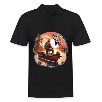 Poisson bar - Polo Homme - noir - Devant - Kai (181cm)