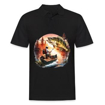 Poisson bar - Polo Homme - noir - Devant - Kai (181cm)