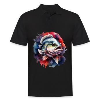 Poisson bar - Polo Homme - noir - Devant - Kai (181cm)