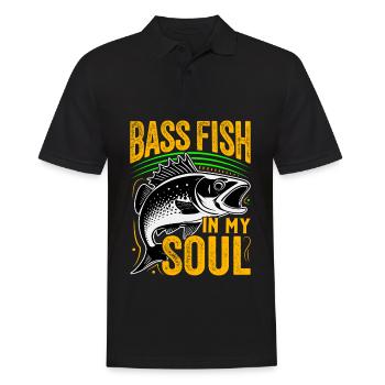 Barschfisch in meiner Seele - Männer Poloshirt - Schwarz - Vorne - Kai (181cm)
