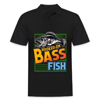 Süchtig nach Barschfischen - Männer Poloshirt - Schwarz - Vorne - Kai (181cm)