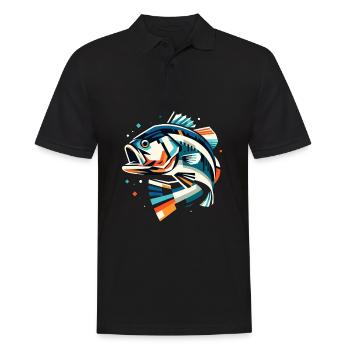 Poisson bar - Polo Homme - noir - Devant - Kai (181cm)