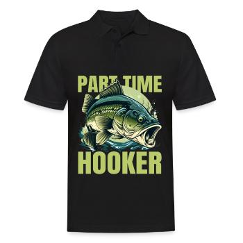 Part Time Hook - Men's Polo Shirt - black - Front - Kai (181cm)
