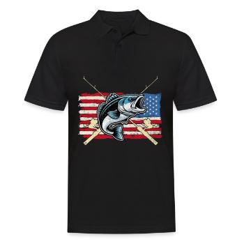 Poisson bar - Polo Homme - noir - Devant - Kai (181cm)