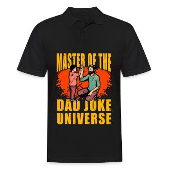 Master of the Dad Joke Universe - Men's Polo Shirt - black - Front - Kai (181cm)