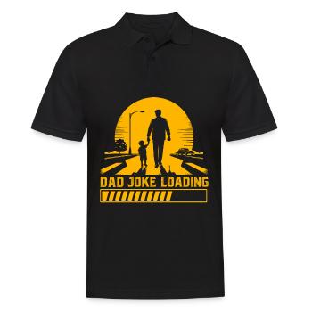 Dad Joke Loading - Men's Polo Shirt - black - Front - Kai (181cm)