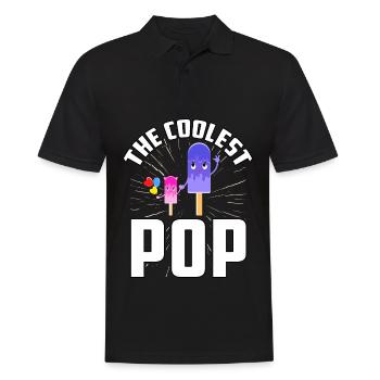 The coolest Pop - Men's Polo Shirt - black - Front - Kai (181cm)