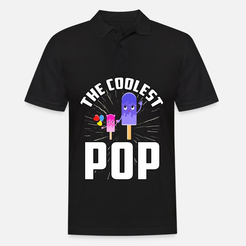Der coolste Pop - Männer Poloshirt - Schwarz
