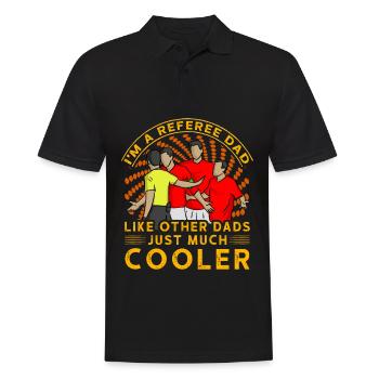 Je suis un père arbitre comme les autres pères, juste beaucoup plus cool - Polo Homme - noir - Devant - Kai (181cm)