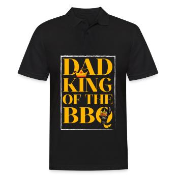 Papa Roi du BBQ - Polo Homme - noir - Devant - Kai (181cm)