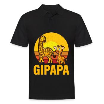 Gipapa - Männer Poloshirt - Schwarz - Vorne - Kai (181cm)