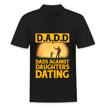 D.A.D.D. Väter gegen Töchter Dating - Männer Poloshirt - Schwarz - Vorne - Kai (181cm)