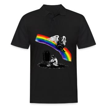 Tochter Papa Trauerengel - Männer Poloshirt - Schwarz - Vorne - Kai (181cm)