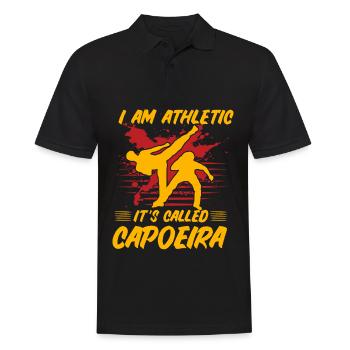 Je suis Athletic ça s’appelle Capoeira - Polo Homme - noir - Devant - Kai (181cm)