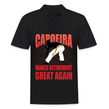Capoeira makes retirement great again - Men's Polo Shirt - black - Front - Kai (181cm)