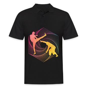Capoeira - Polo Homme - noir - Devant - Kai (181cm)