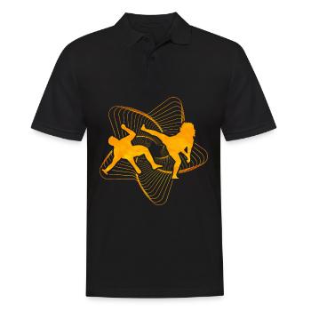 Capoeira - Polo Homme - noir - Devant - Kai (181cm)