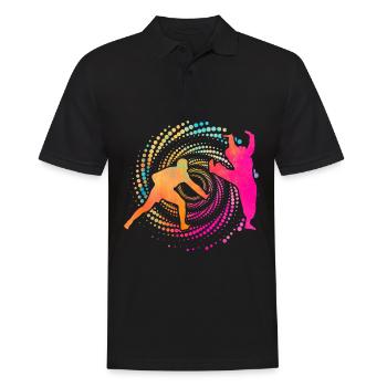 Capoeira - Men's Polo Shirt - black - Front - Kai (181cm)