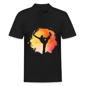 Capoeira - Polo Homme - noir - Devant - Kai (181cm)