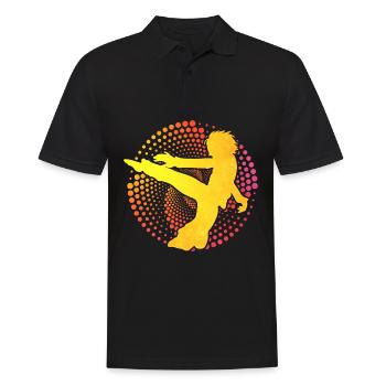 Capoeira - Polo Homme - noir - Devant - Kai (181cm)
