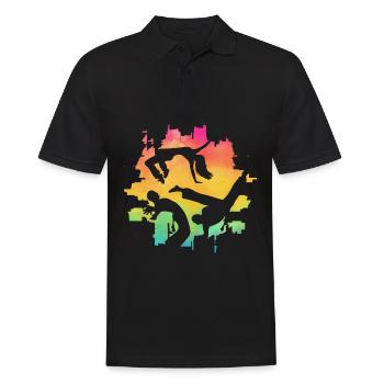 Capoeira - Polo Homme - noir - Devant - Kai (181cm)