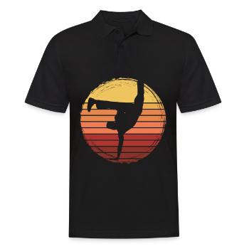 Capoeira - Men's Polo Shirt - black - Front - Kai (181cm)