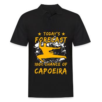 prévision du jour 100% de chance de Capoeira - Polo Homme - noir - Devant - Kai (181cm)