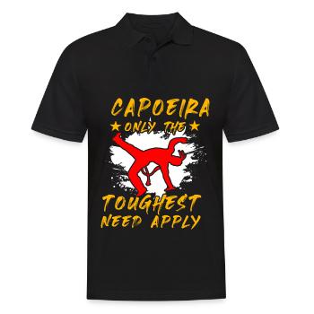Capoeira : seuls les plus difficiles doivent s’appliquer - Polo Homme - noir - Devant - Kai (181cm)