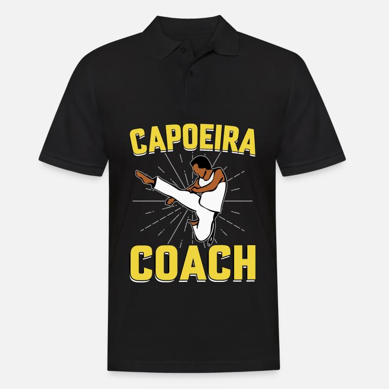 Capoeira Trainer - Männer Poloshirt - Schwarz