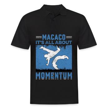 Macaco it's all about Momentum - Men's Polo Shirt - black - Front - Kai (181cm)