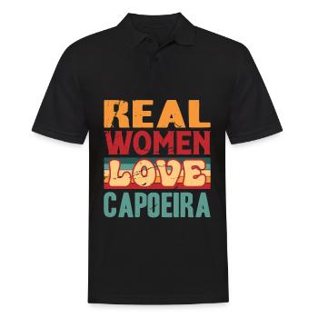 Les vraies femmes aiment la capoeira - Polo Homme - noir - Devant - Kai (181cm)