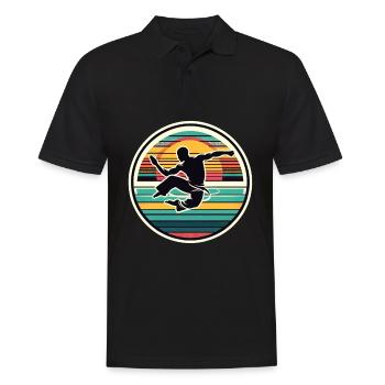 Capoeira - Men's Polo Shirt - black - Front - Kai (181cm)